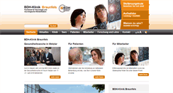 Desktop Screenshot of bdh-klinik-braunfels.de
